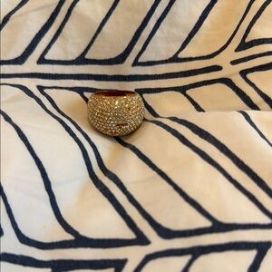 Swarovski Gold Crystal Encrusted Ring